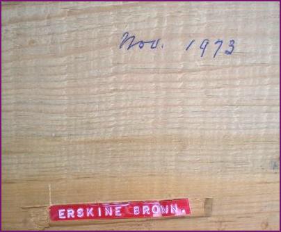 Erskine Brown Sig and Date